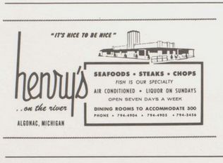 Henrys Restaurant - Algonac High School Yearbook 1980 (newer photo)